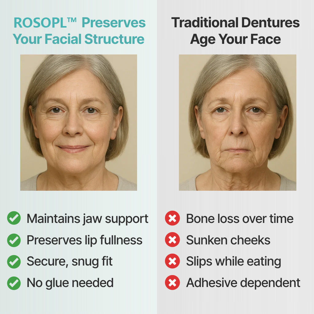 ⚡🏆Ends Today: 70% OFF!🦷DarkFairy™ Custom-Fit Full Functional Dentures Make you more confident