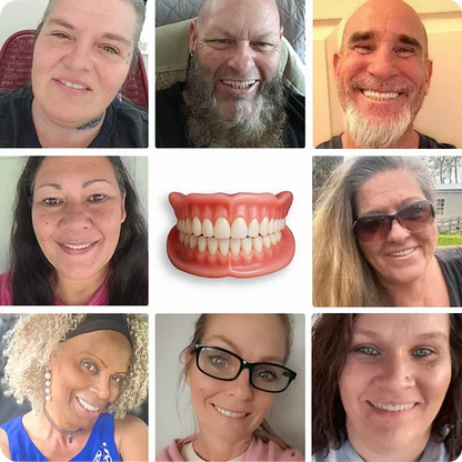 ⚡🏆Ends Today: 70% OFF!🦷DarkFairy™ Custom-Fit Full Functional Dentures Make you more confident